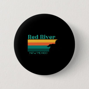 Red River Horseback Riding Trail 70s Retro New Mex 6 Cm Round Badge
