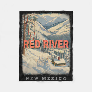 Red River New Mexico Nm Skiing Extravaganza Sd778 Fleece Blanket