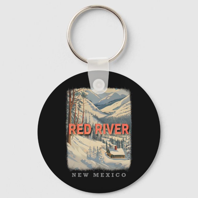 Red River New Mexico Nm Skiing Extravaganza Sd778  Key Ring (Front)