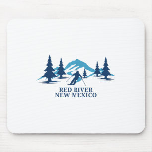 Red River New Mexico Ski Resort Skiing Skier _1 Mouse Mat