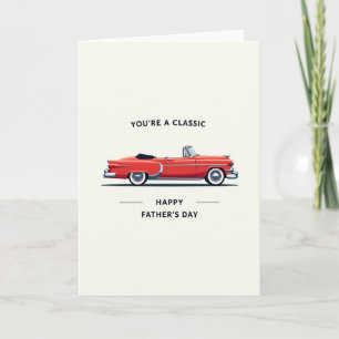 Red Roadster Fathers Day Card