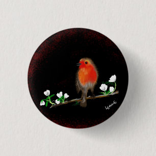 Red Robin badges buttons, original art drawing