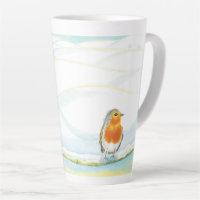 Red Robin Bird & Winter Landscape 