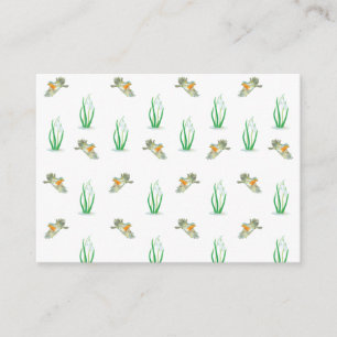 Red Robin Birds and Snowdrops Spring Pattern Enclosure Card