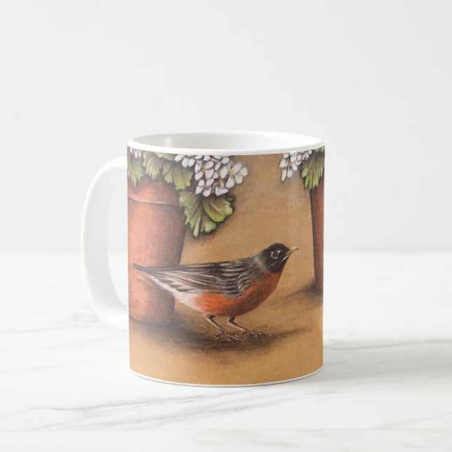 Red Robin Coffee Mug (Front Left)