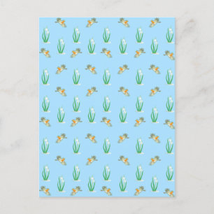 Red Robins and Snowdrops Postcard