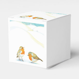Red Robins in Winter Favour Box