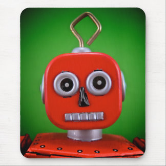 Red Robot Mousepad