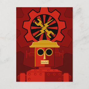 Red Robot Postcard