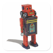 RED ROBOT STICKER