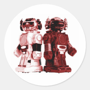 red robots sticker