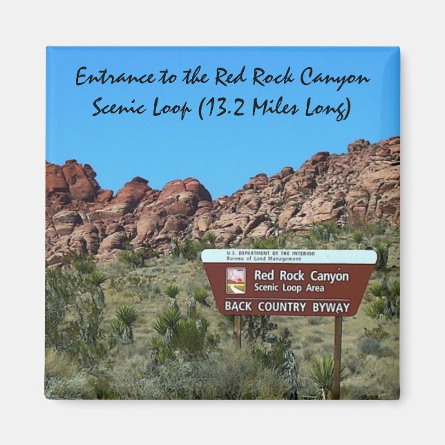 Red Rock Canyon 2" Magnet (Front)