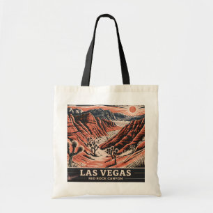 Red Rock Canyon Las Vegas Retro Vintage Travel WPA Tote Bag