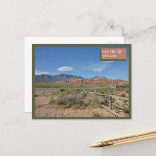 Red Rock Canyon Nature Las Vegas Nevada Desert  Postcard