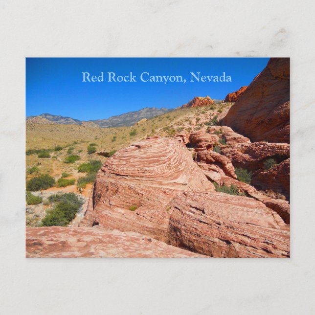 Red Rock Canyon near Las Vegas Boulevard Postcard (Front)