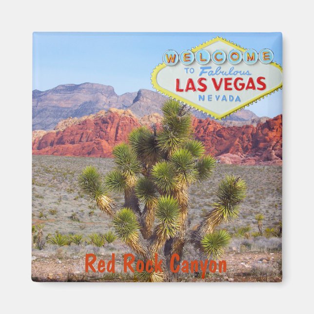 Red Rock Canyon near Las Vegas Strip Magnet (Front)