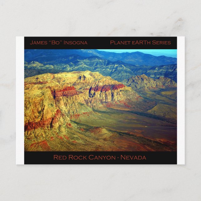 Red Rock Canyon _ Planet Art Series Postcard (Front)