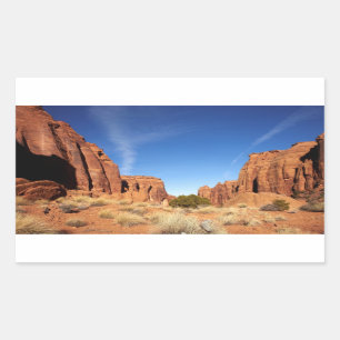 Red Rock Canyon Rectangular Sticker