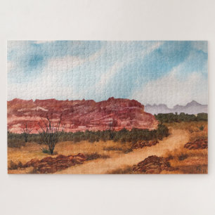Red Rock Desert Scenic Landscape Jigsaw Puzzle