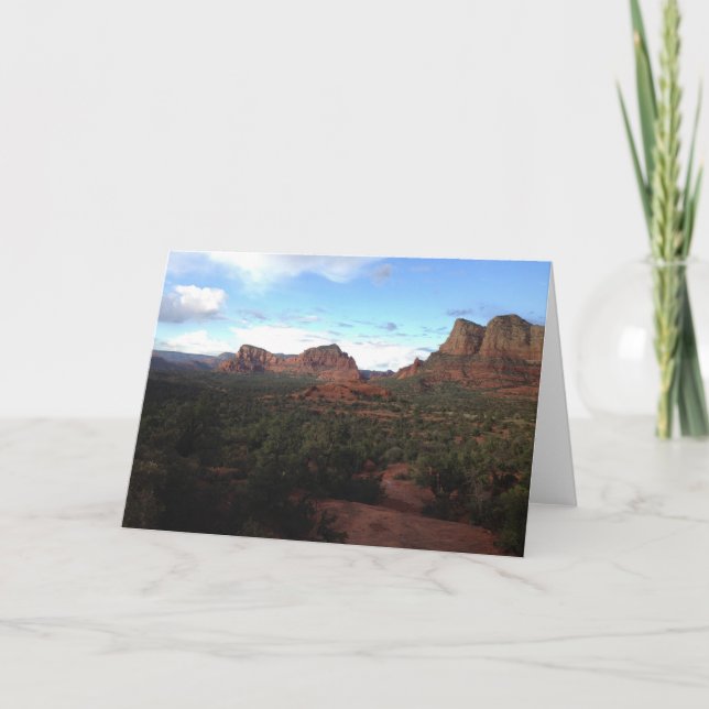 red rock greeting card (blank inside) (Front)
