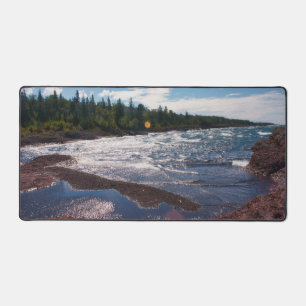 Red Rock Shoreline – Lake Superior, U.P. Desk Mat