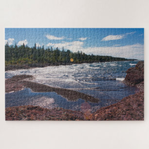 Red Rock Shoreline – Lake Superior, U.P. Jigsaw Puzzle
