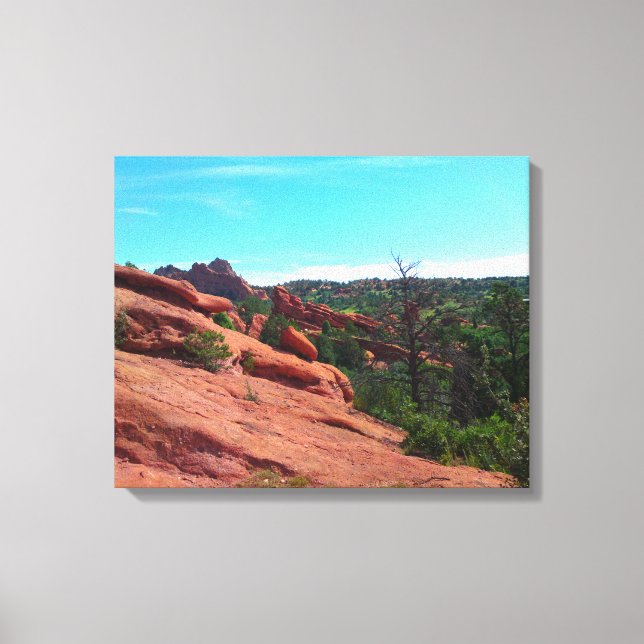 Red Rock Slope Canvas Print (Front)