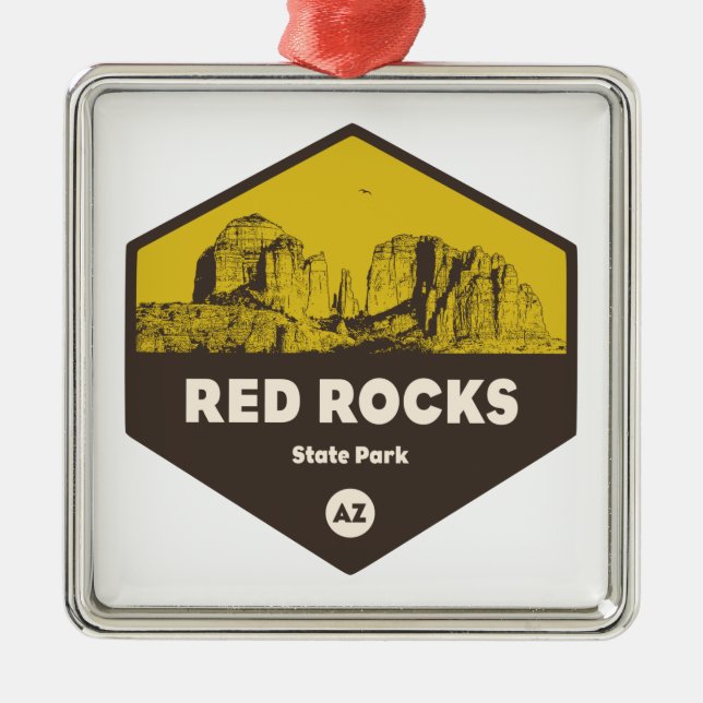 Red Rock State Park, Arizona Metal Tree Decoration (Front)