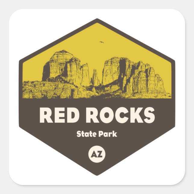 Red Rock State Park, Arizona Square Sticker (Front)