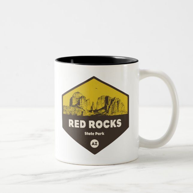 Red Rock State Park, Arizona Two-Tone Coffee Mug (Right)
