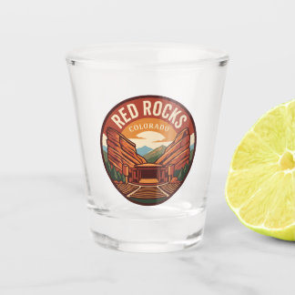 Red Rocks Amphitheatre Colorado Shot Glass