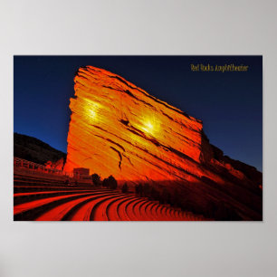 Red Rocks amphitheatre Poster