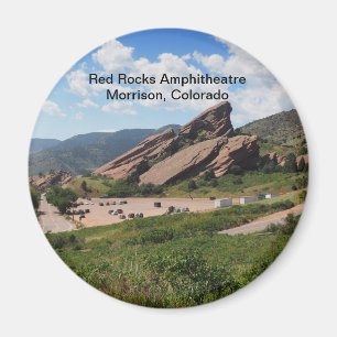 red rocks ampitheatre in Morrison Colorado Magnet