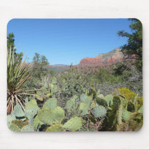 Red Rocks and Cacti I Mouse Mat