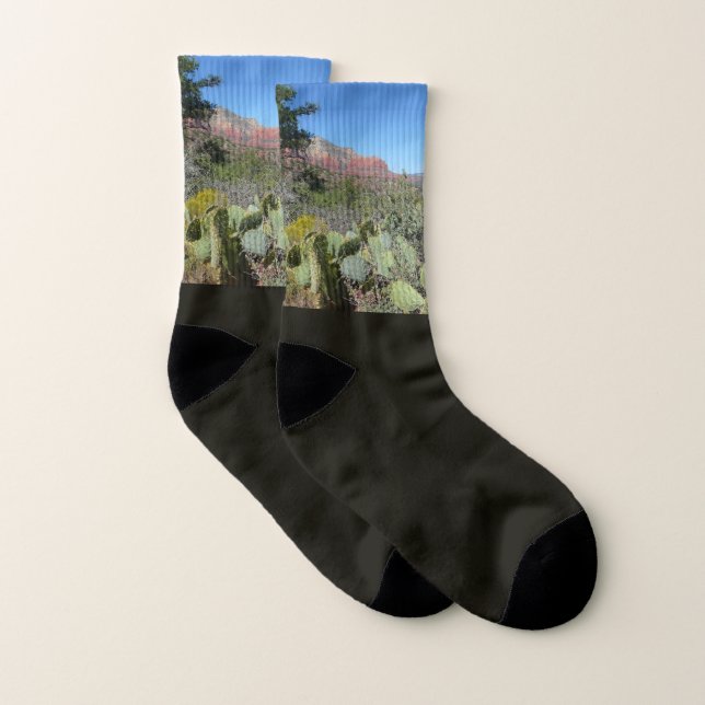 Red Rocks and Cacti I Socks (Pair)