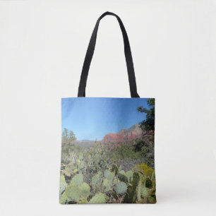 Red Rocks and Cacti I Tote Bag