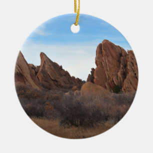 Red Rocks at Roxburough Ceramic Tree Decoration