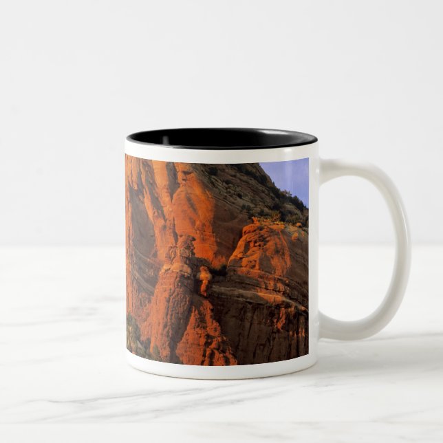 Red Rocks at Sterling Canyon in Sedona Arizona Two-Tone Coffee Mug (Right)
