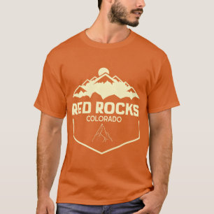 Red Rocks Colorado Beautiful Rocky Mountains vinta T-Shirt