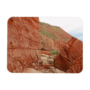 Red rocks, Devon, England Magnet