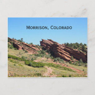 red rocks in Morrison, Colorado Postcard