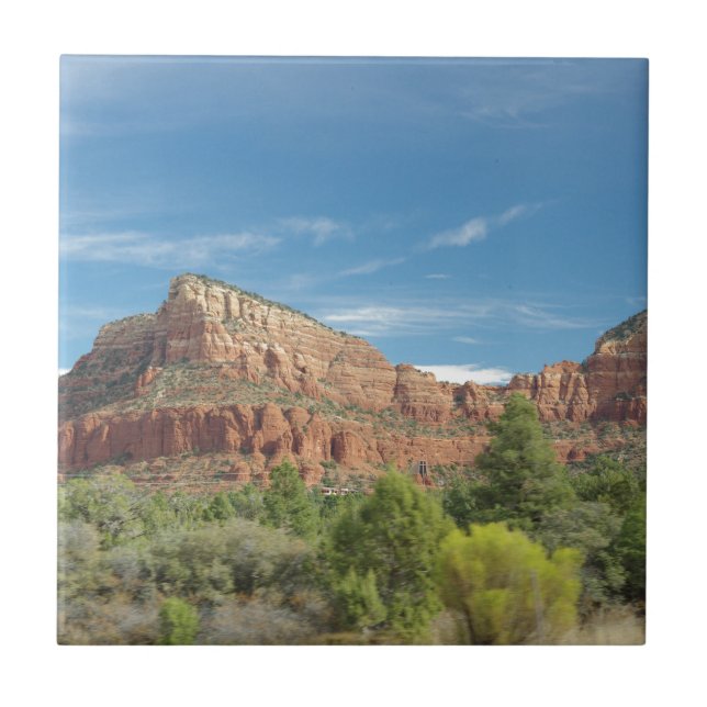 Red rocks in Sedona Tile (Front)