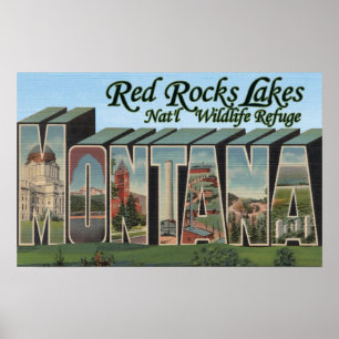 Red Rocks Lake Park, Montana Poster