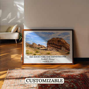 Red Rocks Park and Amphitheatre Colorado Poster