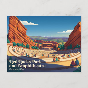 Red Rocks Park and Amphitheatre USA Postcard