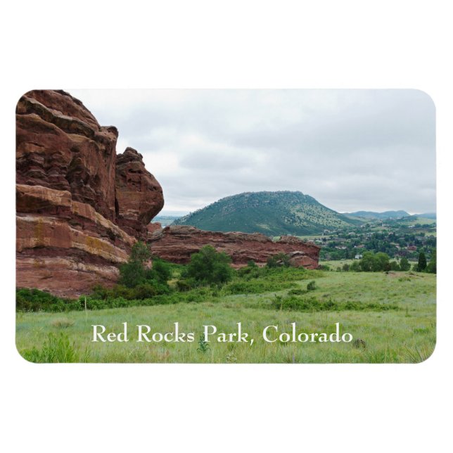 Red Rocks Park and Mountain Range Magnet (Horizontal)