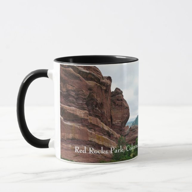Red Rocks Park and Mountain Range Mug (Left)