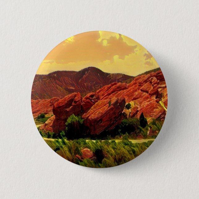 Red Rocks Park Denver Colorado 6 Cm Round Badge (Front)