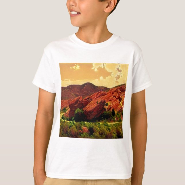 Red Rocks Park Denver Colorado T-Shirt (Front)