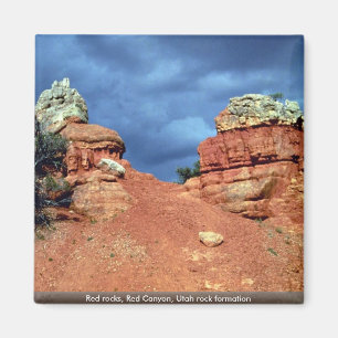 Red rocks, Red Canyon, Utah rock formation Magnet